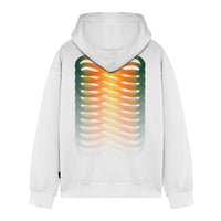 Ribs Gradient Hoodie white