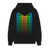 Ribs Neon Hoodie Black