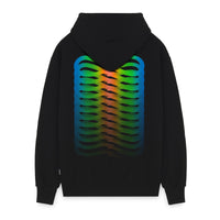 Ribs Neon Hoodie Black