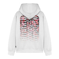 Ribs Coral Hoodie White