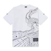 Chinese Wall Outline Over Tee