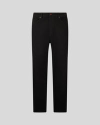 Jeans Black Denim con fiamme bianche