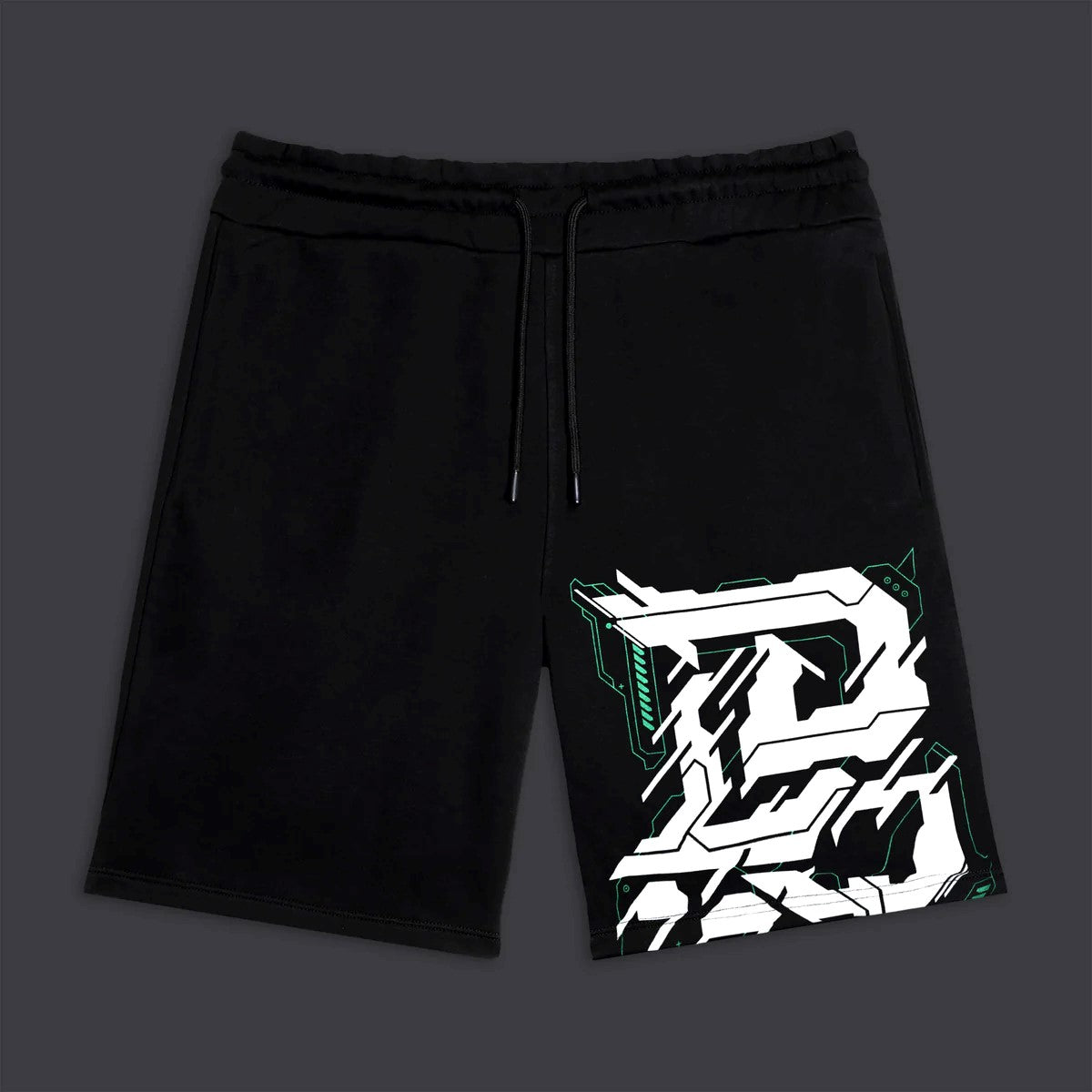 Dolly Noire Cyber Letters Sweatshort - Hinky Concept Store